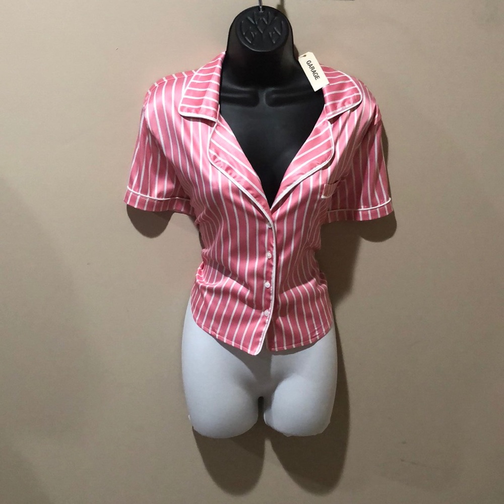 Combo - Garage Satin Top w/ White Tights